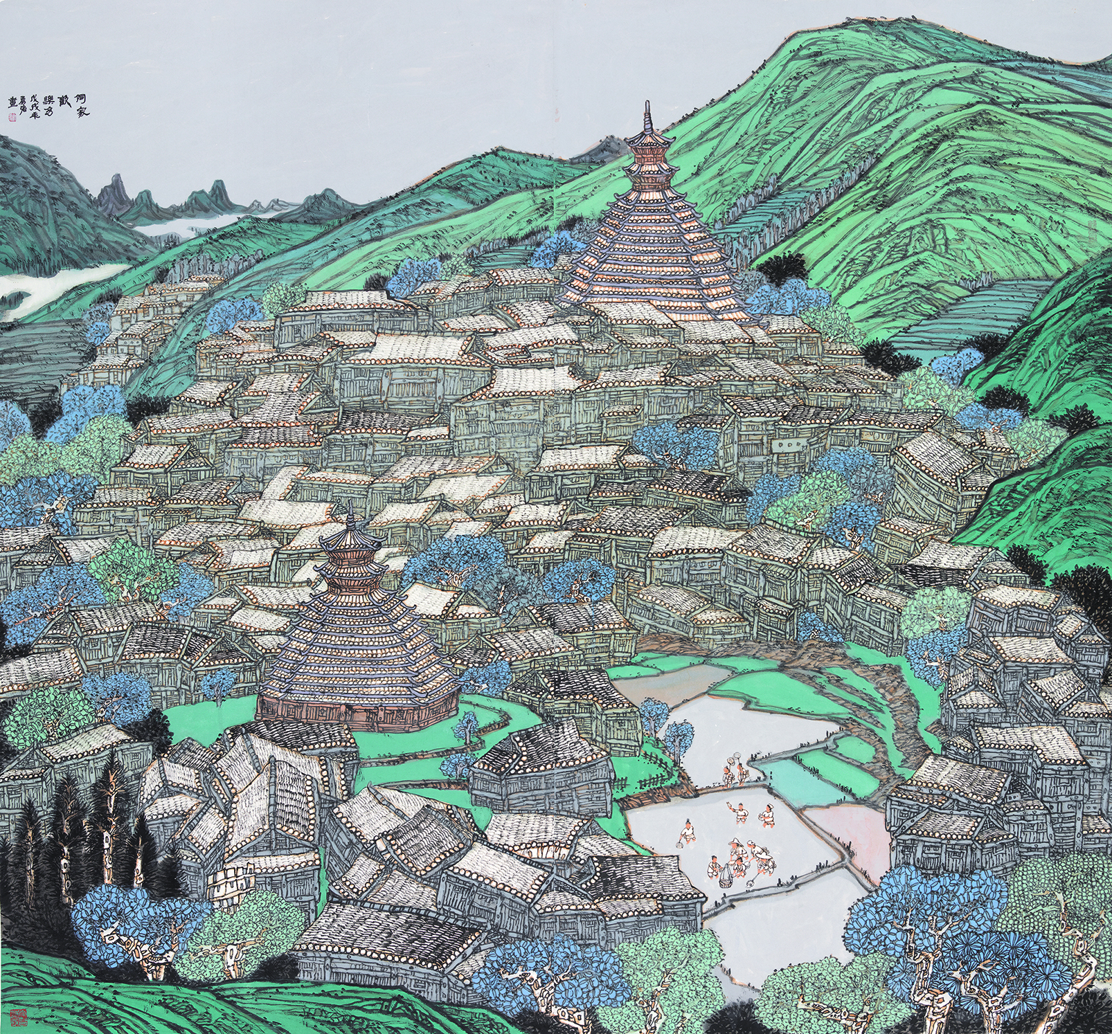 曹勇强,画家曹勇强,曹勇强作品