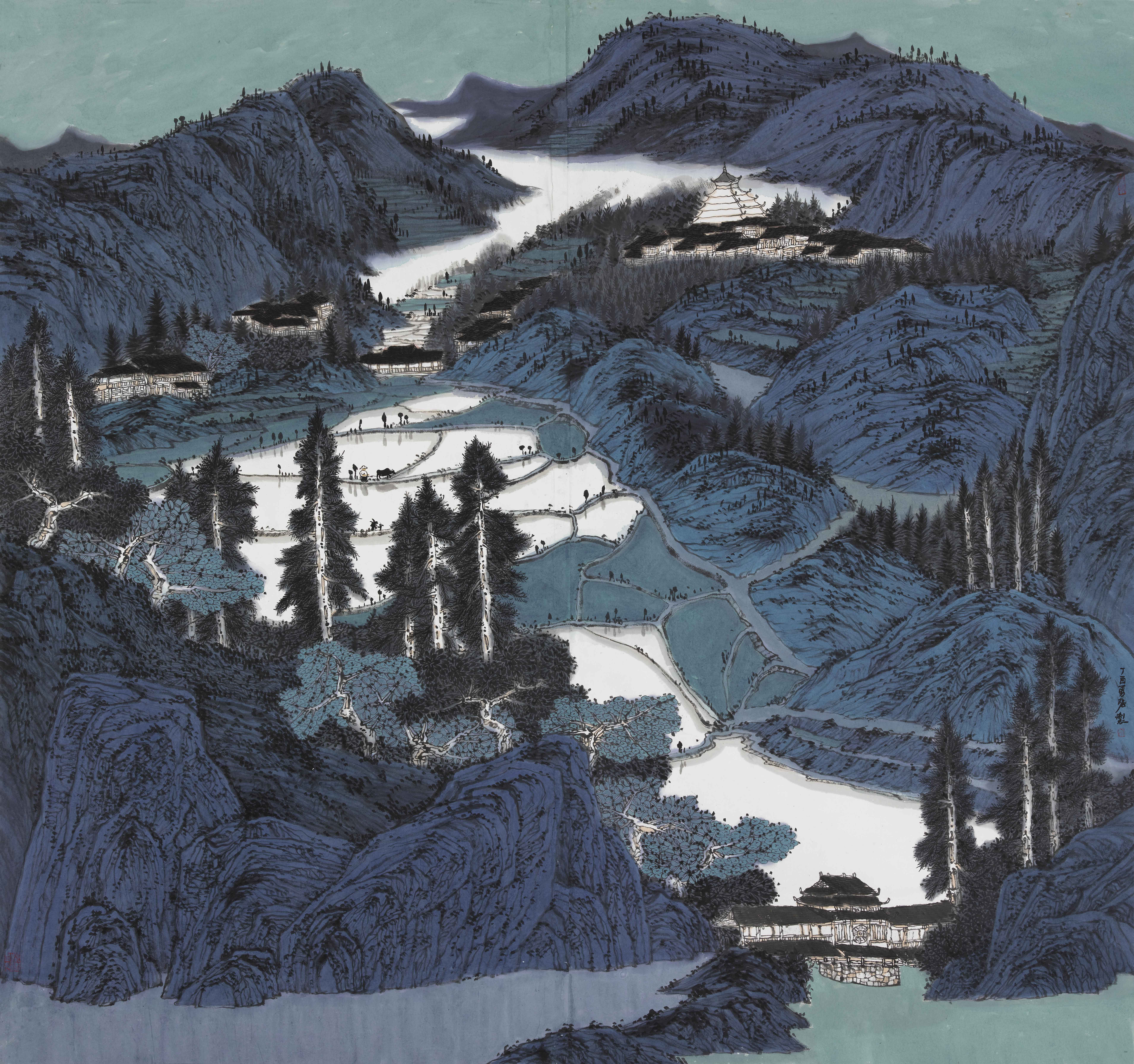 曹勇强,画家曹勇强,曹勇强作品